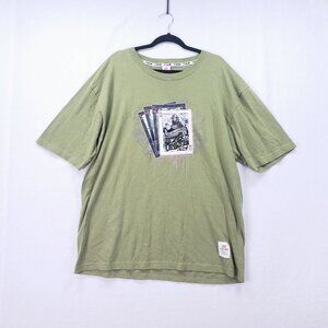 ecko unltd Classic T-Shirt Size XL Y2K Green Playing Cards Graffiti Streetwear